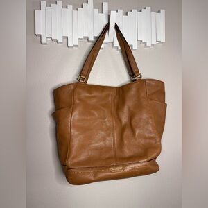 Coach Tan Leather Tote Bag